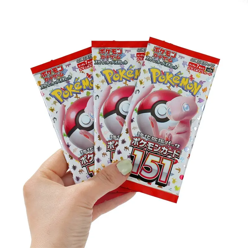 Color: Eight - 140pcs/Box Anime Pokemon Card Scarlet Violet 151 Japan SV2a Version TCG Classics Expansion Booster Box Trade Card Gifts