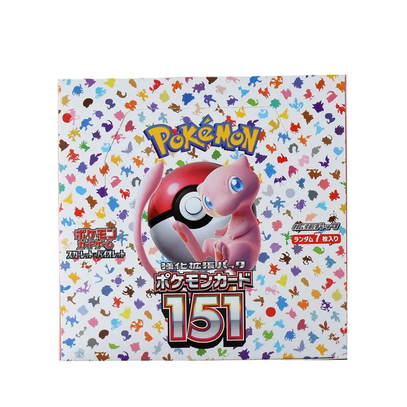 Color: Eight - 140pcs/Box Anime Pokemon Card Scarlet Violet 151 Japan SV2a Version TCG Classics Expansion Booster Box Trade Card Gifts