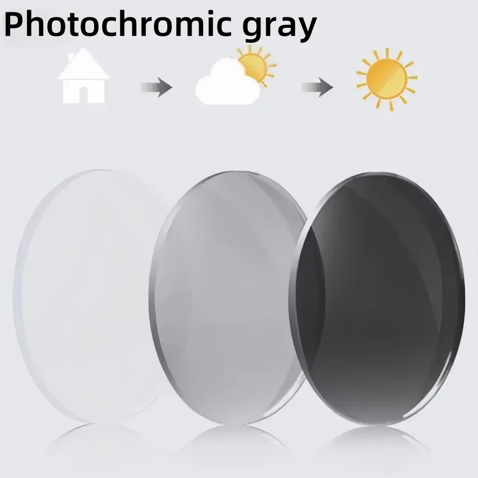 Lenses Color: Blue, Lens Index: 1.61 - Old Flower ADD 1.56 1.61 1.67 1.74 Prescription CR-39 Aspheric Glasses Lenses Myopia Photochromic Sunglasse Lens