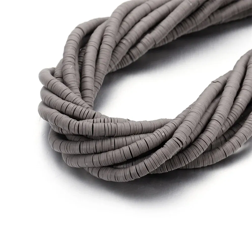 Color: Pink, Item Diameter: 6mm - 16Inch/Line 6mm Colorful Flat Round Polymer Clay Beads Loose Spacer Beads for DIY Jewelry Making Bracelet Necklace Accessories