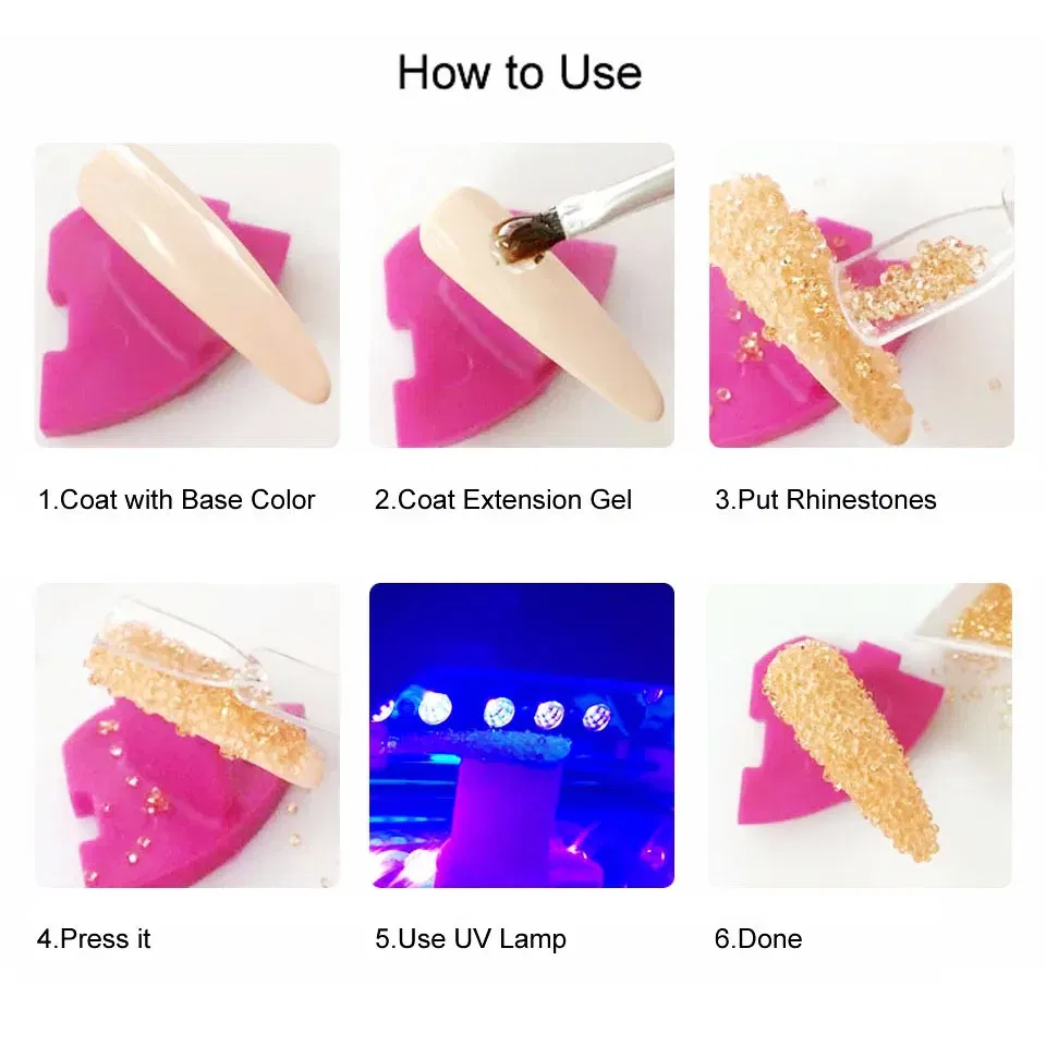 Color: Teal color - 1440pcs Shiny Crystal AB Mini Pixie Nail Rhinestones Glitter 3D Micro Diamonds for Nails Art DIY Accessories