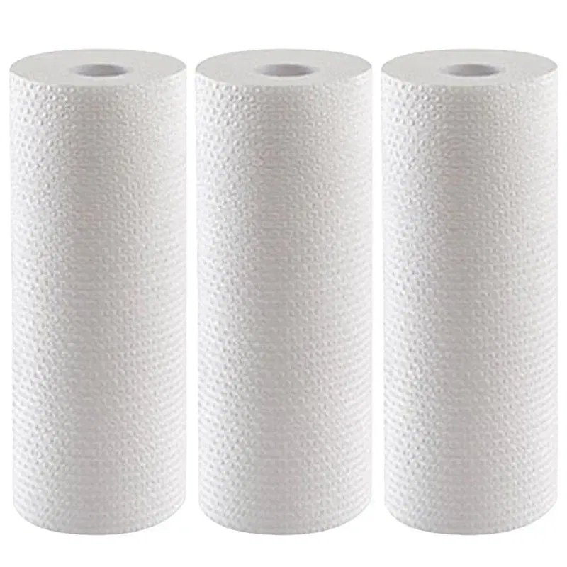 Color: Red, Specification: 3pcs - 500/50pcs Reusable Kitchen Disposable Rags Non-Woven Cleaning Cloths Washing Dishcloths Rag Cloth Towels Non-stick Scouring Pads