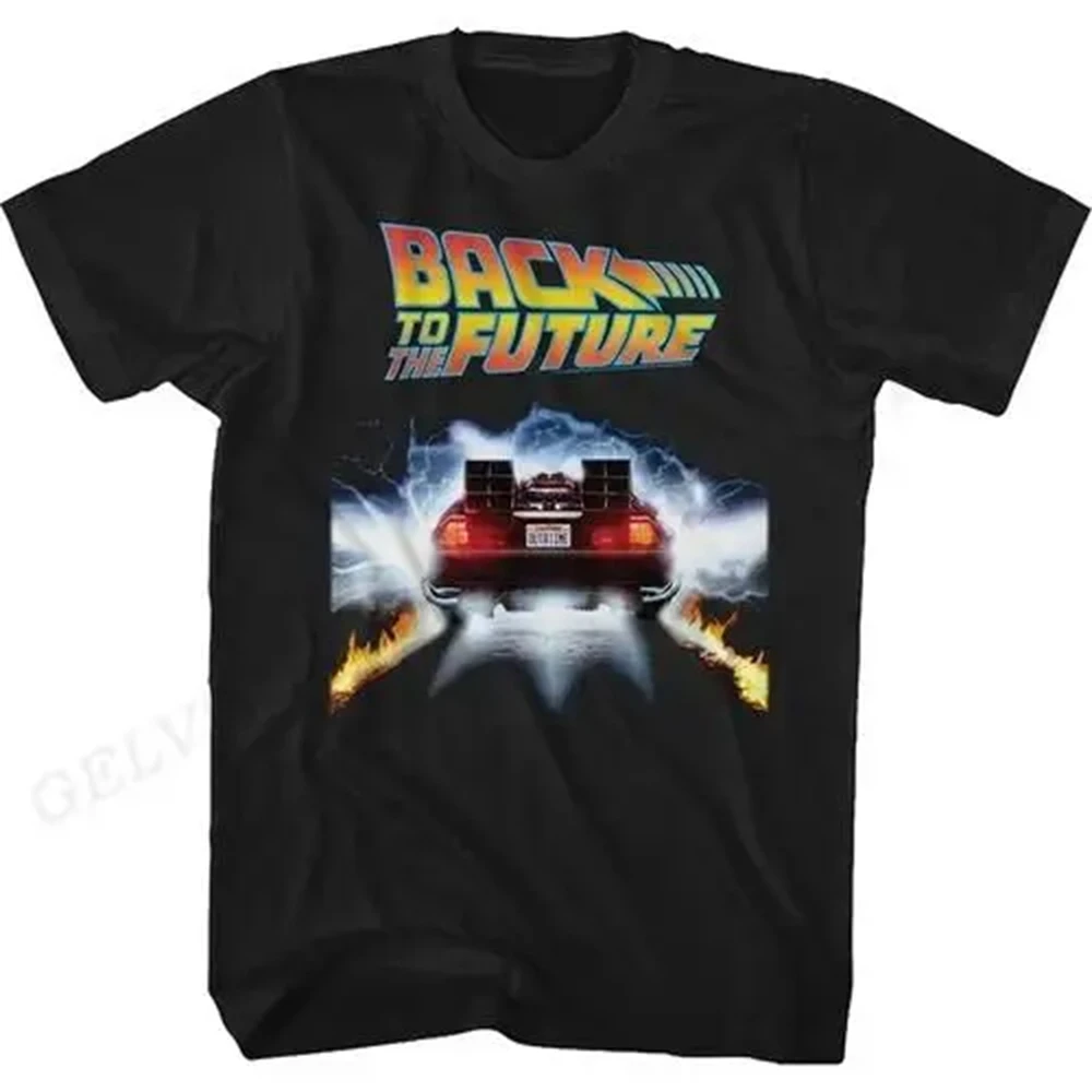 Color: black, Size: S - Back To The Future T Shirt Graphic Print Men Women Fashion Hip Hop Streetwear Short Sleeve Plus Size T Shirt Unisex 62473