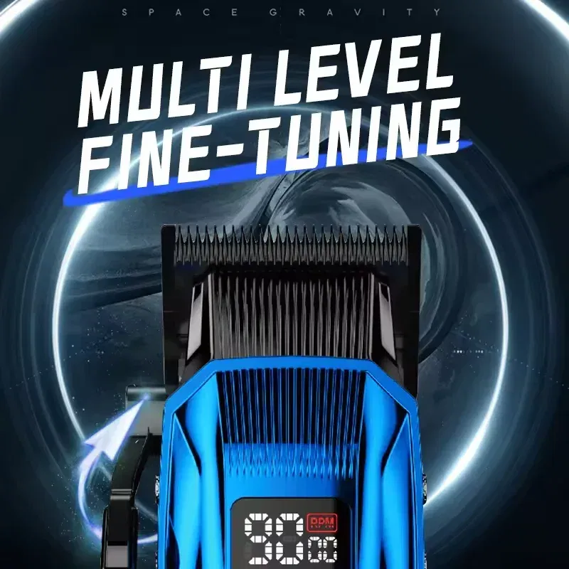 Color: Yellow - Kemei Professional Electric Hair Clipper Kit Rechargeable Hair Trimmer Shaver for Men USB Charging Beard Razor KM-2797 KM-1102