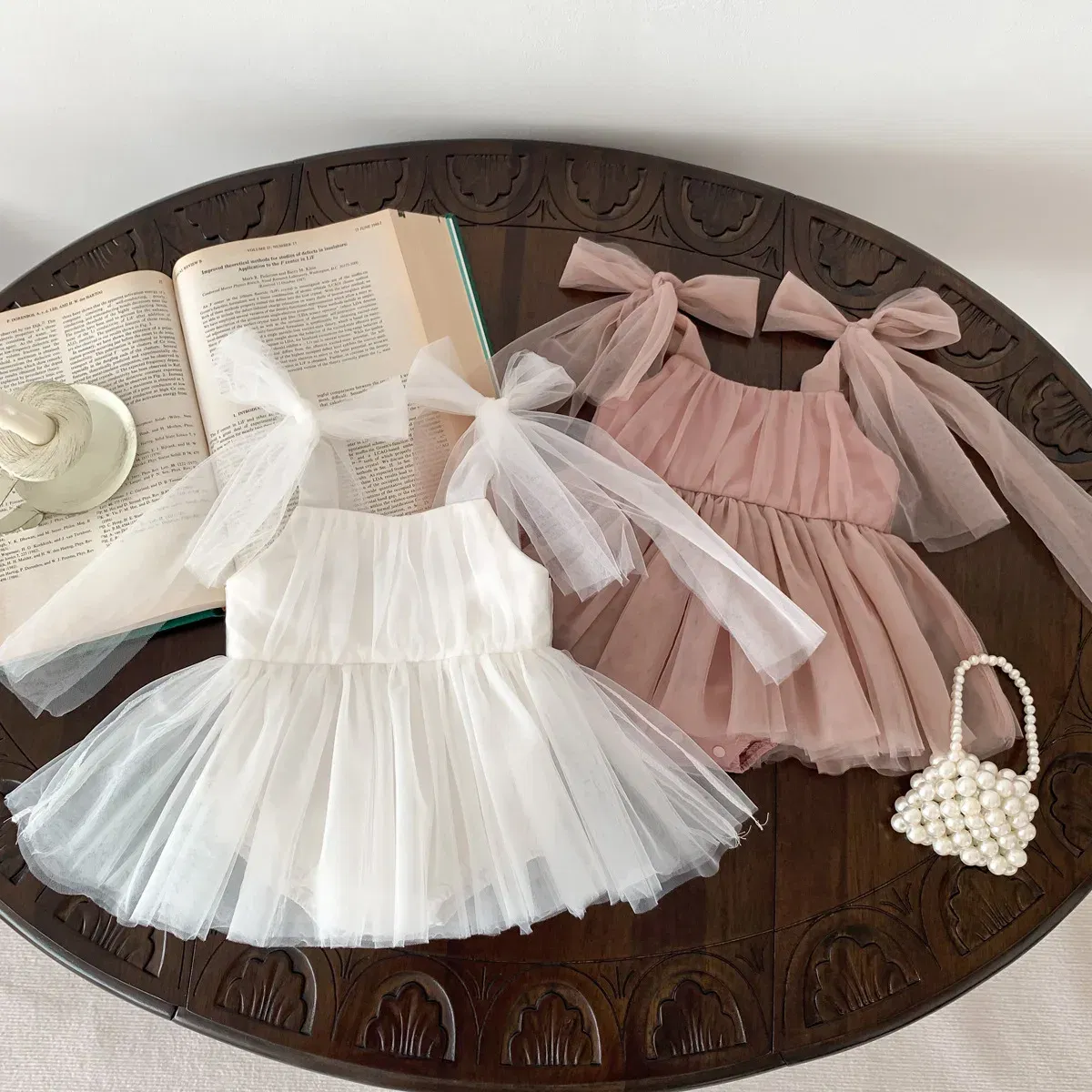 Color: Beige, Kid Size: 3M - 2024 Summer Baby Clothes Infant Girls Party Dress Lace Bodysuits & One-pieces 100-day Photo Dress Baby Photograph Clothing