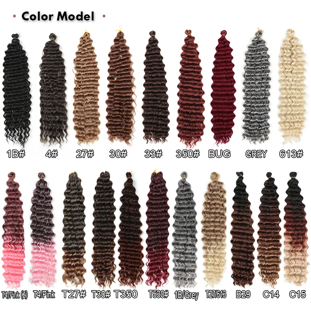 Color: M#33,  Stretched Length: 22inches, Bulk Buy: 1Pcs/Lot - 22-28 Inch Freetress Deep Twist Crochet Hair Natural Synthetic Braids Hair Ombre Crochet Braiding Hair Extensions Hair Expo City