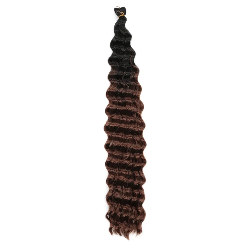 Color: M#33,  Stretched Length: 22inches, Bulk Buy: 1Pcs/Lot - 22-28 Inch Freetress Deep Twist Crochet Hair Natural Synthetic Braids Hair Ombre Crochet Braiding Hair Extensions Hair Expo City