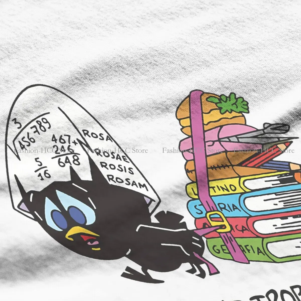 Color: black, Size: XXXL - Calimero Cartoon Polyester TShirt for Women C'est Vraiment Trop Basic Summer Tee T Shirt Novelty Trendy