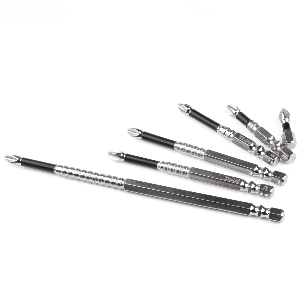 Color: green - K5 Non-slip High Hardness Bit S2 Strong Magnetic 5A Black Non-slip Cross Head Electric Drill Electric Screwdriver Bit