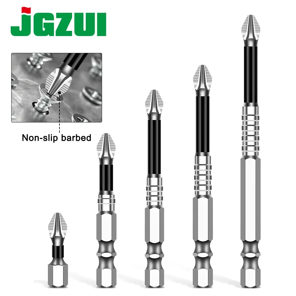 Color: green - K5 Non-slip High Hardness Bit S2 Strong Magnetic 5A Black Non-slip Cross Head Electric Drill Electric Screwdriver Bit
