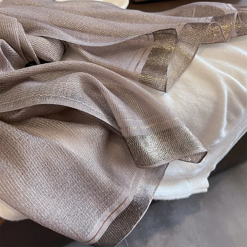 Color: Brown, Size: One Size - 2023 New Women Scarf Winter Warm Solid Silk Wool Shawls Lady Wraps Bufanda Floral Pashmina Luxury Embroidery Warn Scarves