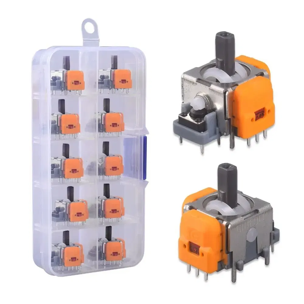 Color: Blue - 10PCS 3D Analog Sensor Hall Effect Joystick for Playstation 5 Game Controller Thumb Stick for PS5/PS4/Xbox/Switch Pro