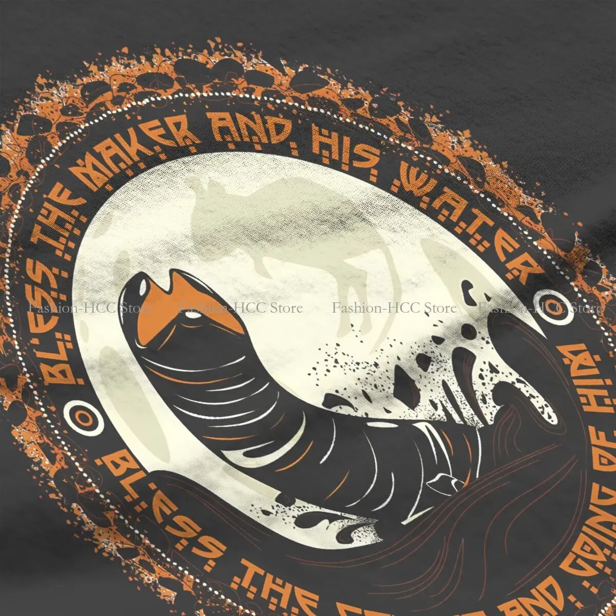 Color: WHITE, Size: XXL - Essential Graphic Polyester TShirt Arrakis Creative Streetwear Comfortable T Shirt Female