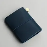 Color: green - 1pc Leather Pocket Notebook 60 Blank Inner Pages Note Book for Sketching, Quoting, Notes & Journals
