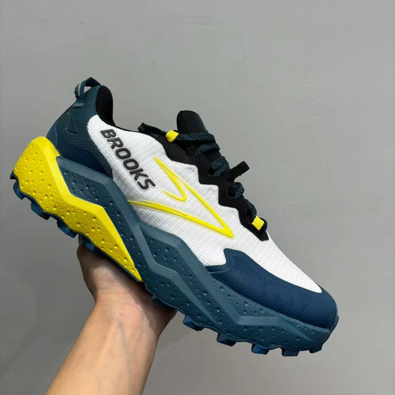 Color: Blue, Shoe Size: 44.5 - Brooks Men?™s Casual Sneakers Caldera 8 Ultra Trail Running Shoes Breathable Cushioned Long-term Training Sports Jogging Shoes