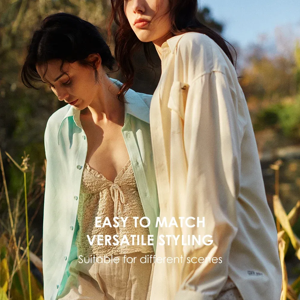 Color: WHITE, Size: M - OhSunny Women Shirts Sun Protection Long Sleeve Coat UPF50+ Anti-UV Breathable Fashion Loose Blouse Outdoor Spring Summer Tops