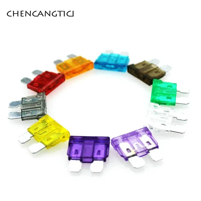 Color: Army Green, Package: Under 5Pcs, Pins: 4P - 3A/5A/7.5A/10A/15A/20A/25A/30A/35A/40A AMP Standard Automotive Blade Plug Car Connector For Motorcycle SUV Boat Truck