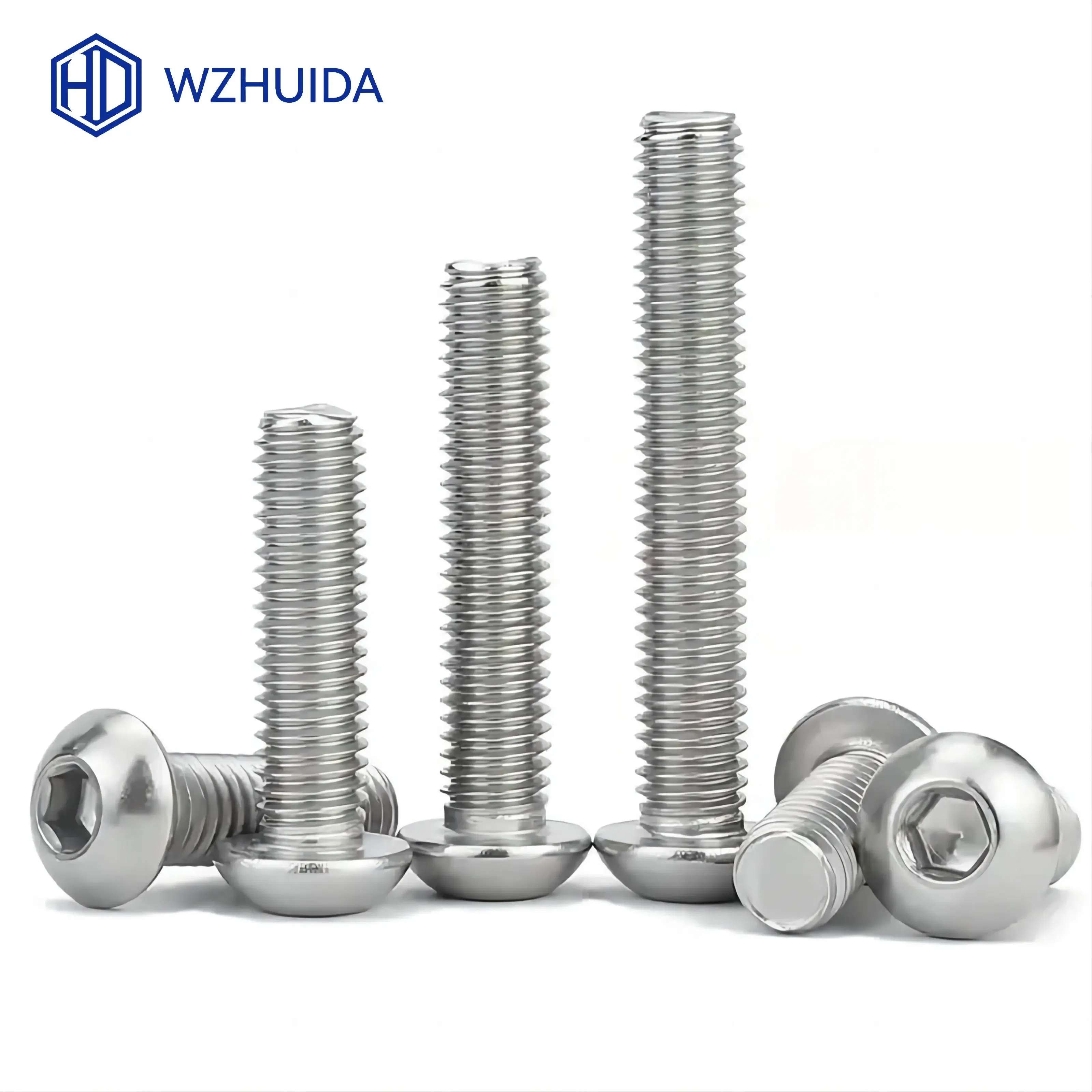 Size: M12, Length: 60mm - 5-50pcs M2 M3 M4 M5 M6 M8 M10 Hex Socket Button Head Cap Screws Stainless Steel ISO7380