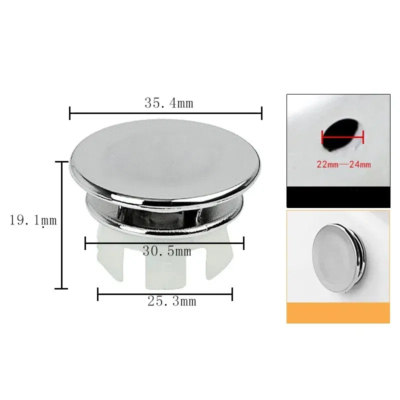 Color: Navy Blue, Outer Diameter: 84mm - 4/1pcs Sink Hole Round Overflow Cover Kitchen Basin Trim Hollow Overflow Ring Plug Bathroom Wash Basin Overflow Ring Accessories
