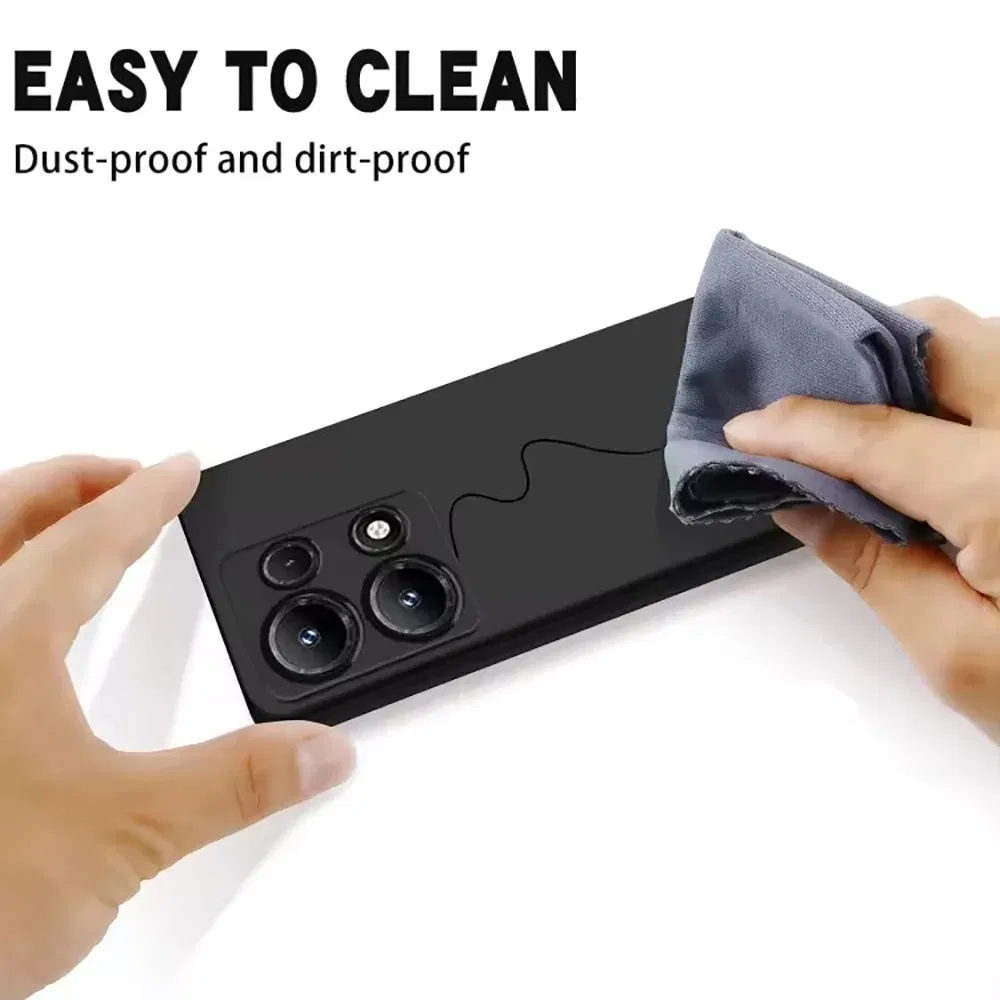 Color: Brown, Material: ABS - Black Practical Silicone Phone Case For Xiaomi Redmi Note 14 13 12 11 10 9 8 7 Pro Plus 5G 4G 8T 9S 9T 10T 10S 11S 12S Cover