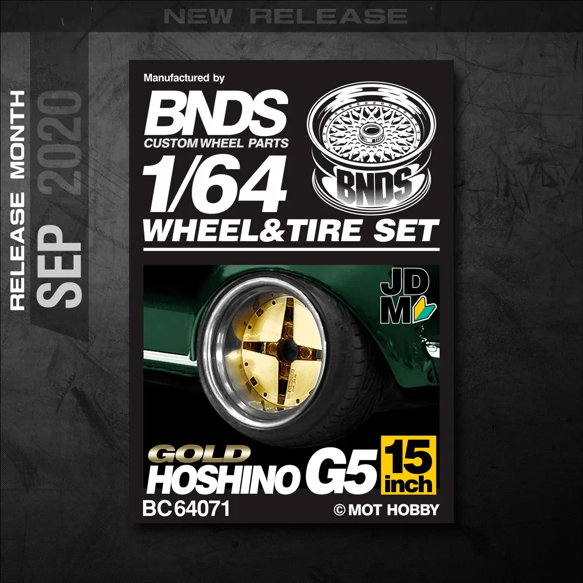 Color: SKY BLUE - 1/64 Alloy Wheels With Rubber Tires By BNDS Assembly Rims Modified Parts for Model Car Refitted VIP Style No.64053-64088