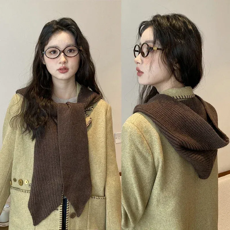 Color: Yellow, Size: One Size - Big Knitted Hat Beanies Cap for Men&Women Winter Warm Unisex Hooded Hat Neck Collar Scarf Cap Ski Cold Hat Balaclava Caps Bonnet