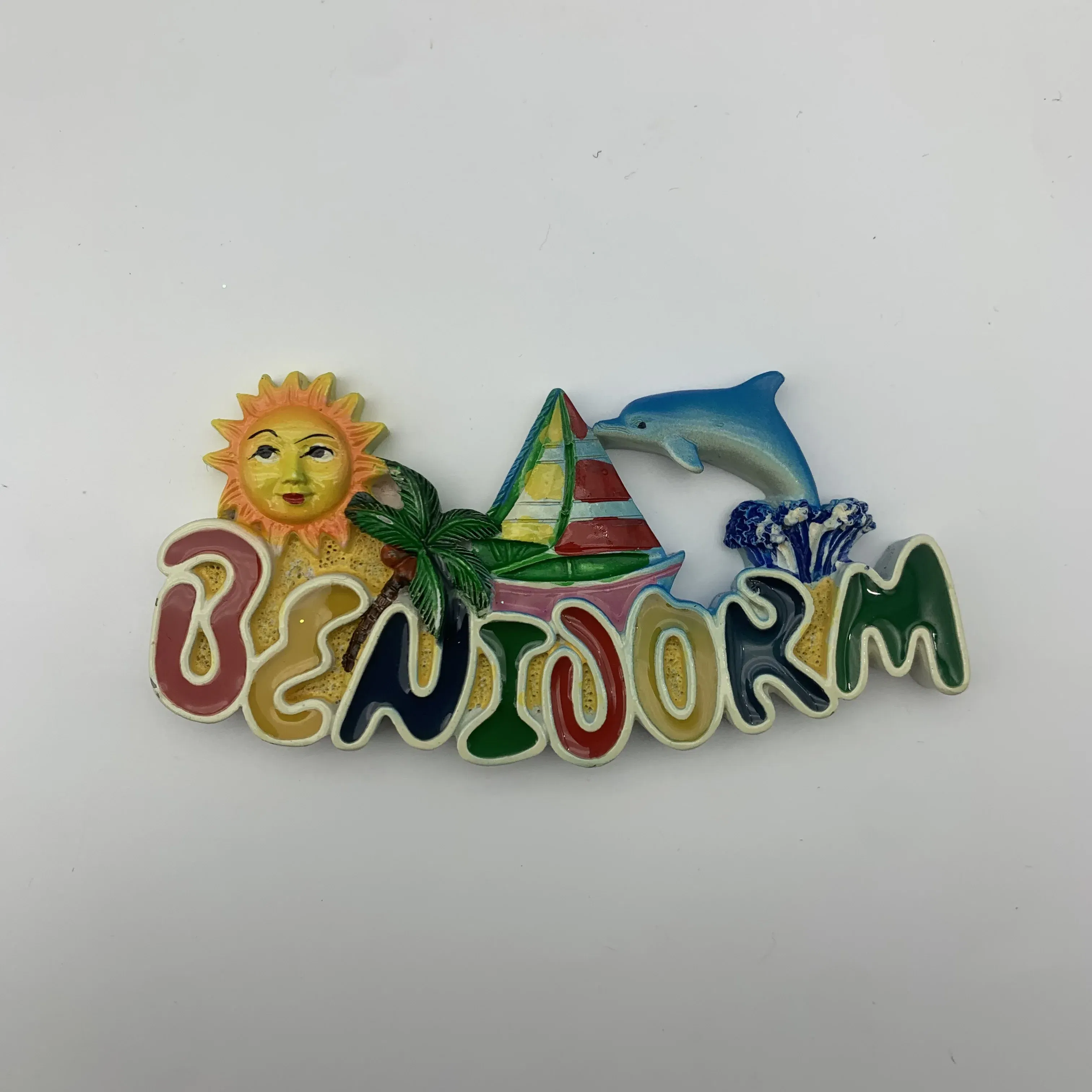 Color: Yellow - Special Offer Spain Torrevieja Benidorm Ukraine Tourist Souvenirs Refrigerator Magnetic Stickers Travel collection Gift