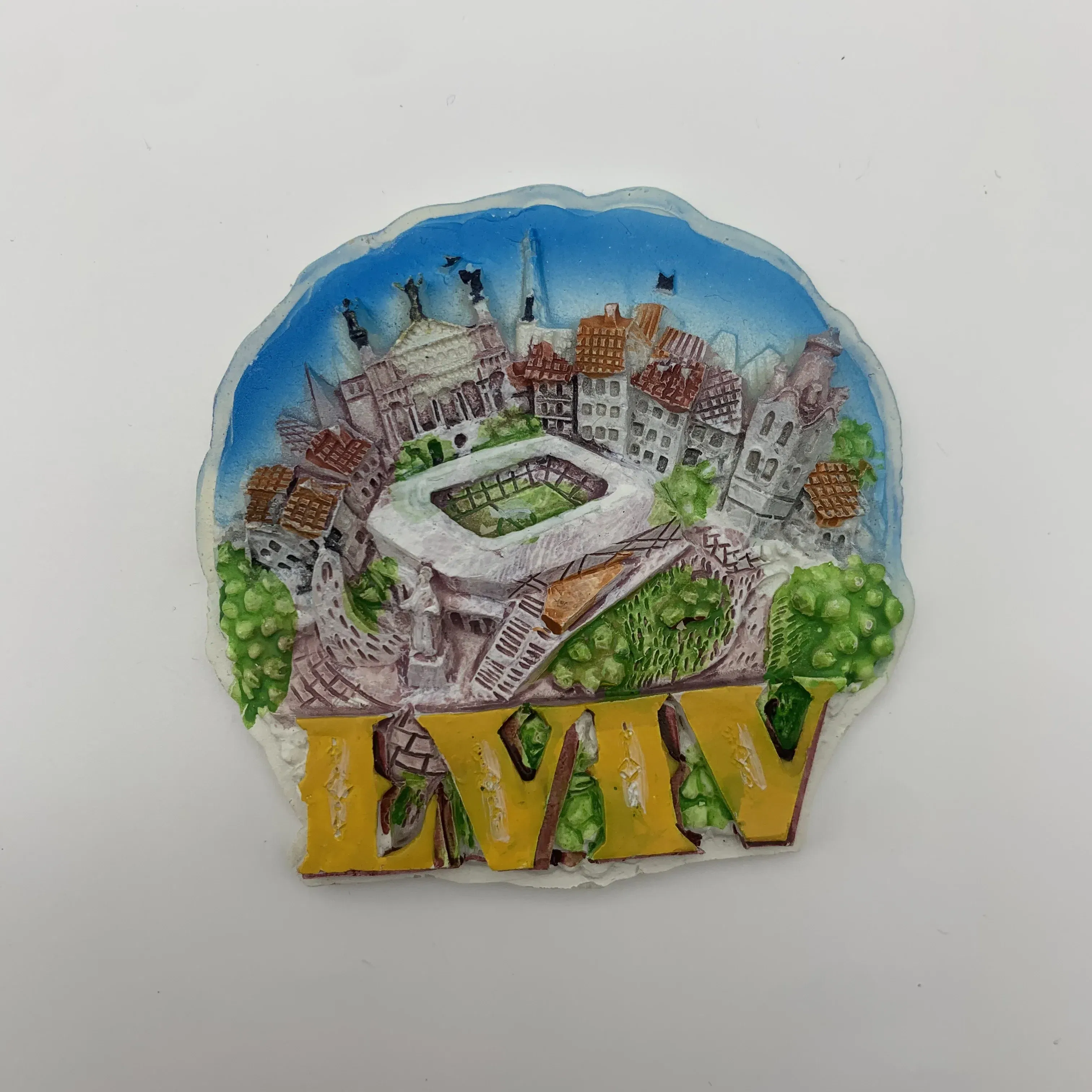 Color: Yellow - Special Offer Spain Torrevieja Benidorm Ukraine Tourist Souvenirs Refrigerator Magnetic Stickers Travel collection Gift