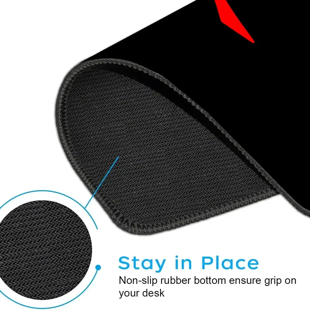 Color: WHITE, Size: XXL - E-Sports Mousepad Premium Locking Edge Mouse Mat Chinese Character "Love" Speed Mouse Pad 450x400MM Ultrafine Surface Desk Mat