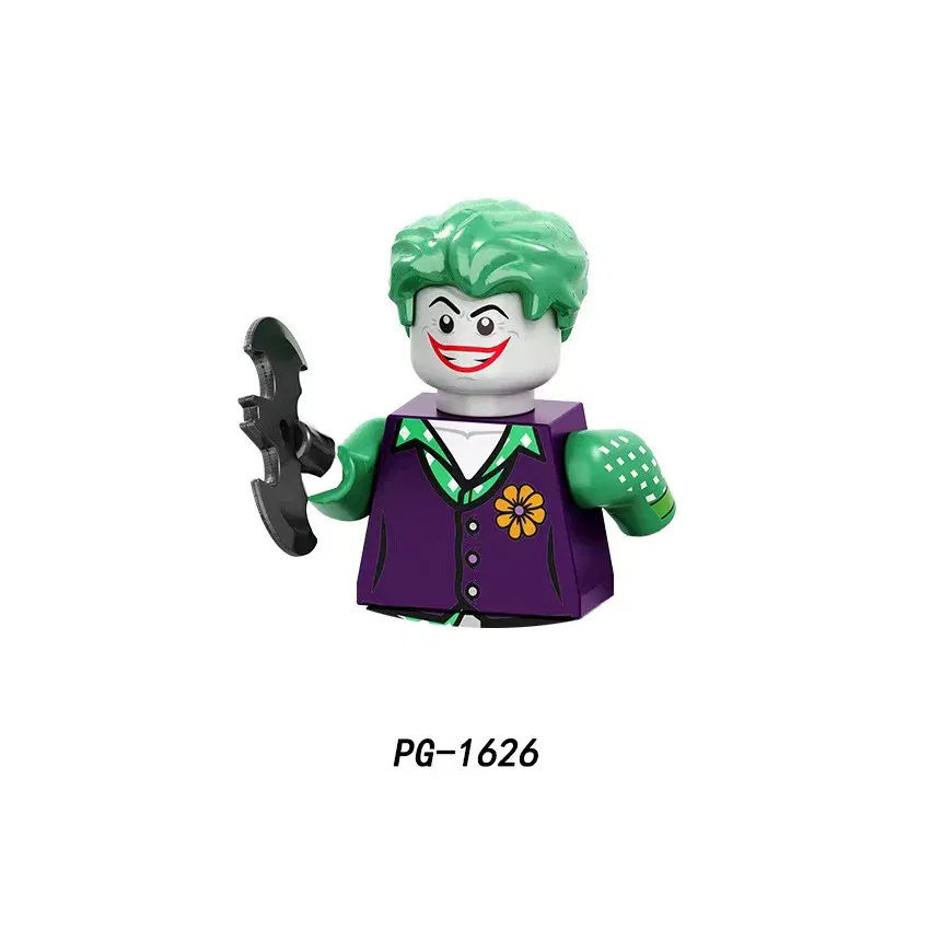 Color: Dark Red - Marvel Blocks Brick Hero Batman Joker Superman Catwoman Mini Figure Building blocks Hot Toy Children's party gift