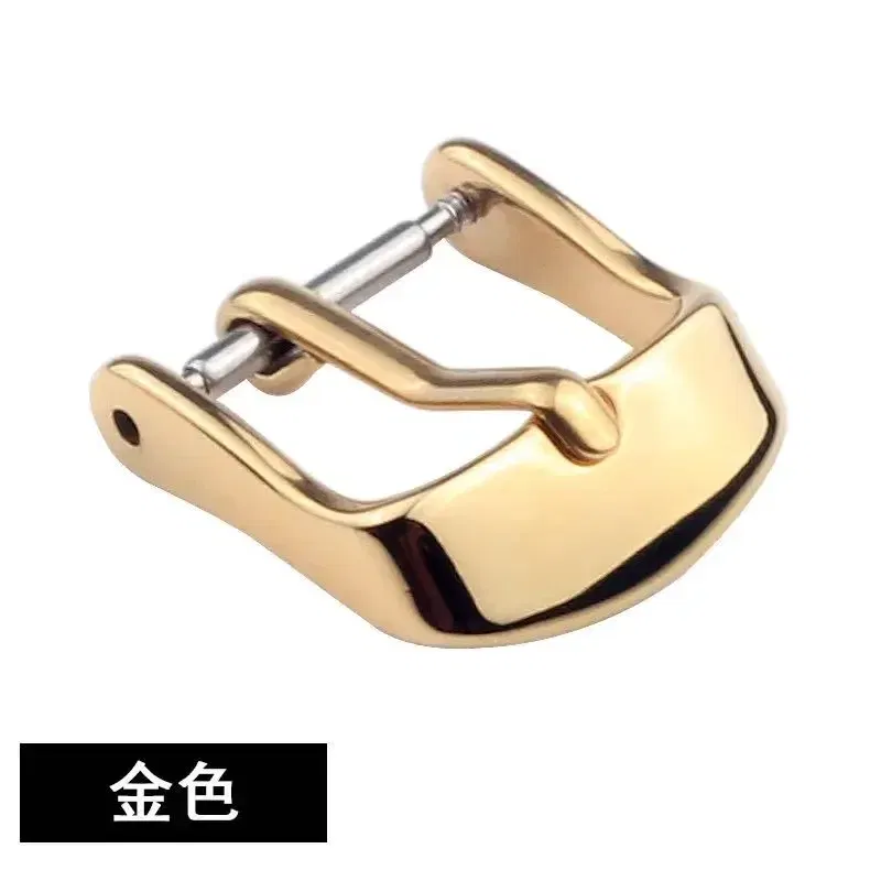 Band Color: Black Gray, Band Width: 10mm, Ships From: CHINA - Stainless Steel Watch Buckle for Leather Strap Pin Buckle Strap Buckle Gold Silver Rose Gold Strap Button Accessories