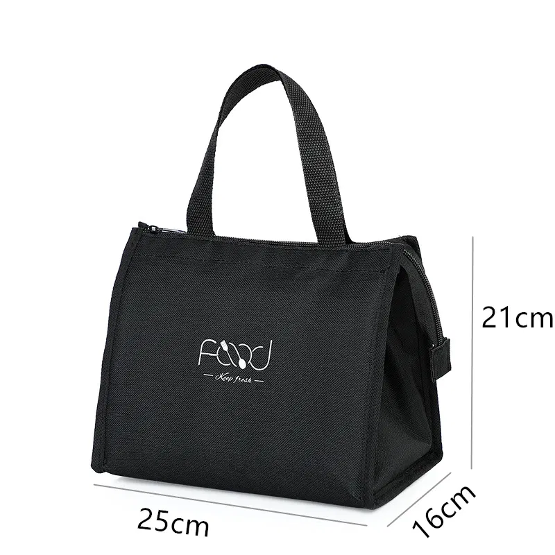 Color: Blue - High-Capacity Portable Insulated Lunch Bag Women Kid Picnic Work Travel Food Thermal Storage Container Bento Box Cooler Tote Bag