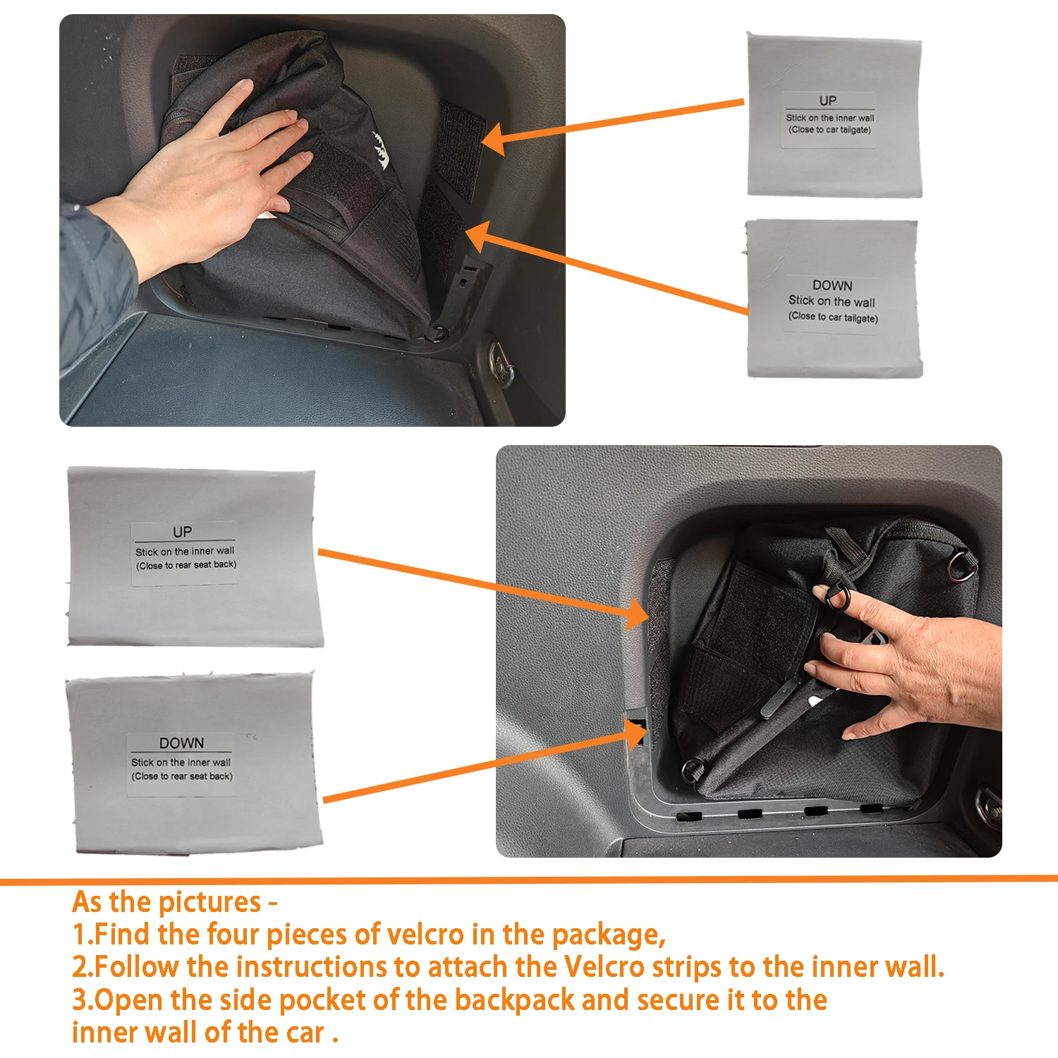 Trunk Organizer Multifunction Backpack, Trunk Cubby Storage bag  For Toyota Rav4 2025 2024 2023 2022 2021 2020 2019