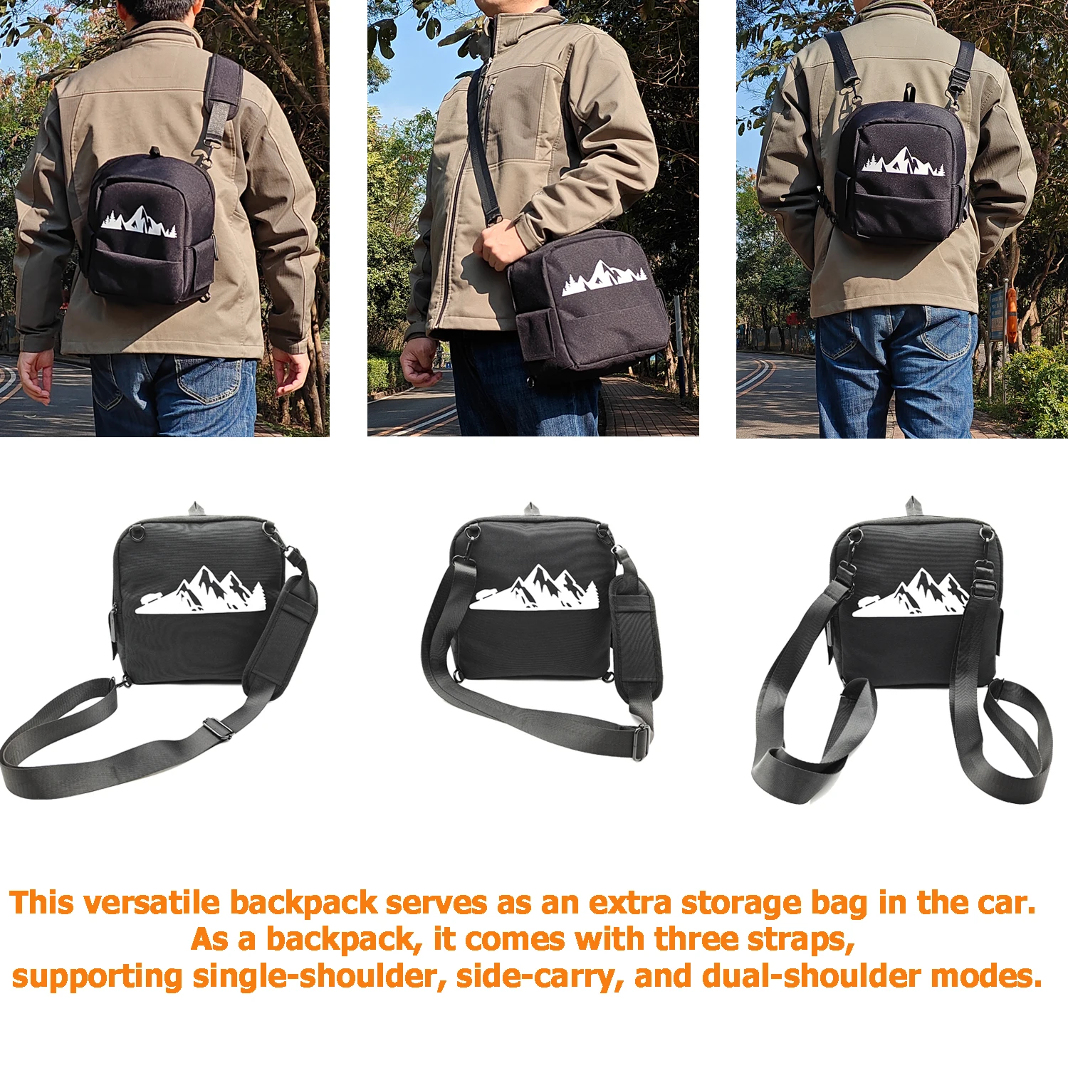 Trunk Organizer Multifunction Backpack, Trunk Cubby Storage bag  For Toyota Rav4 2025 2024 2023 2022 2021 2020 2019