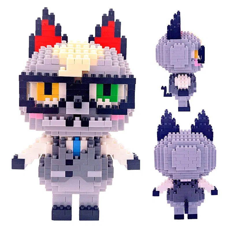 Color: DARK GRAY - New 28 Kinds Of Animals Crossing Building Blocks Raymond Model Anime Building Blocks Toys Children's Building Blocks Toy Gifts