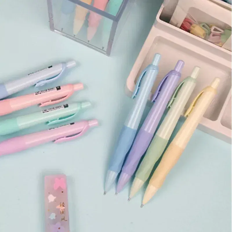 Color: Yellow - 0.5/0.7/0.9/2.0mm Cute Dolphin Mechanical Pencil Correct holder Pencil 2B Lead Student Writing Drawing Supply School Stationery