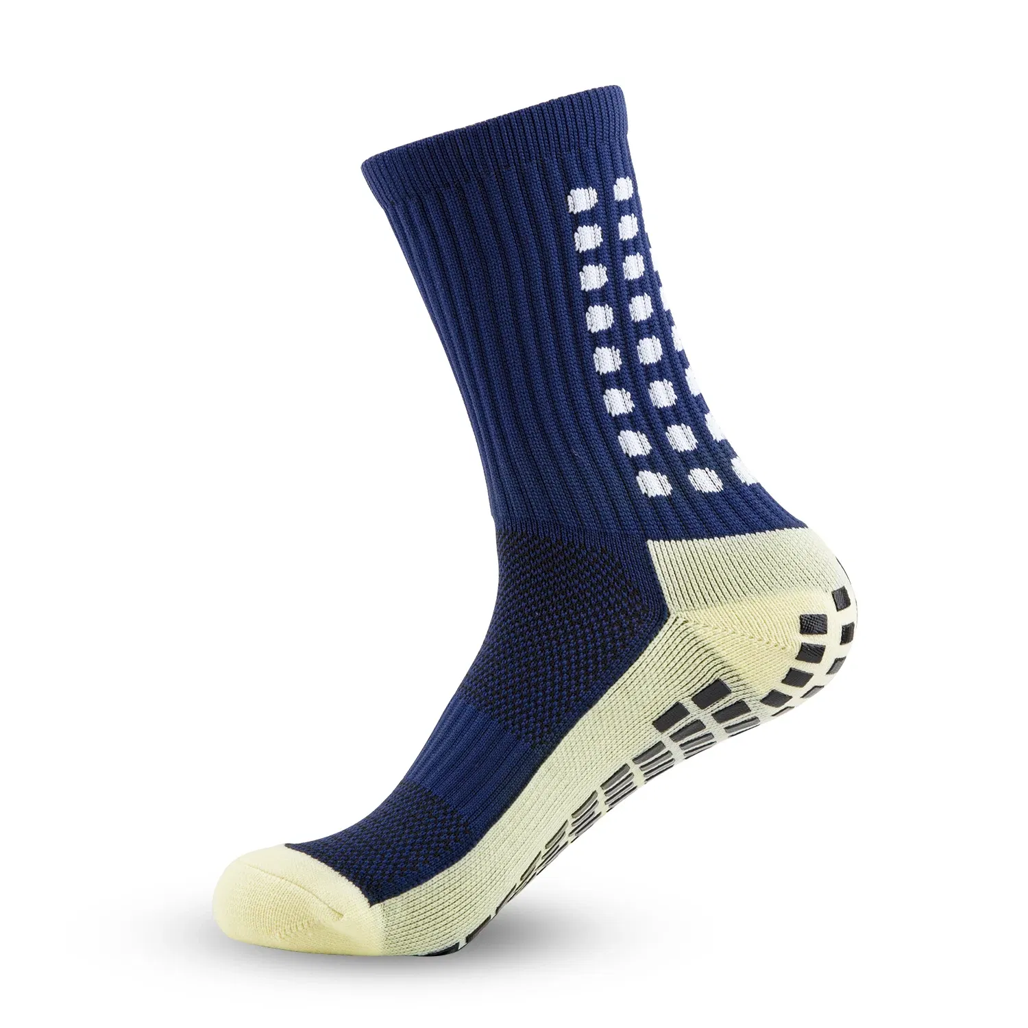 Color: Gold - Anti-slip Soccer Women Men Outdoor Sport Grip Football Yoga Socks