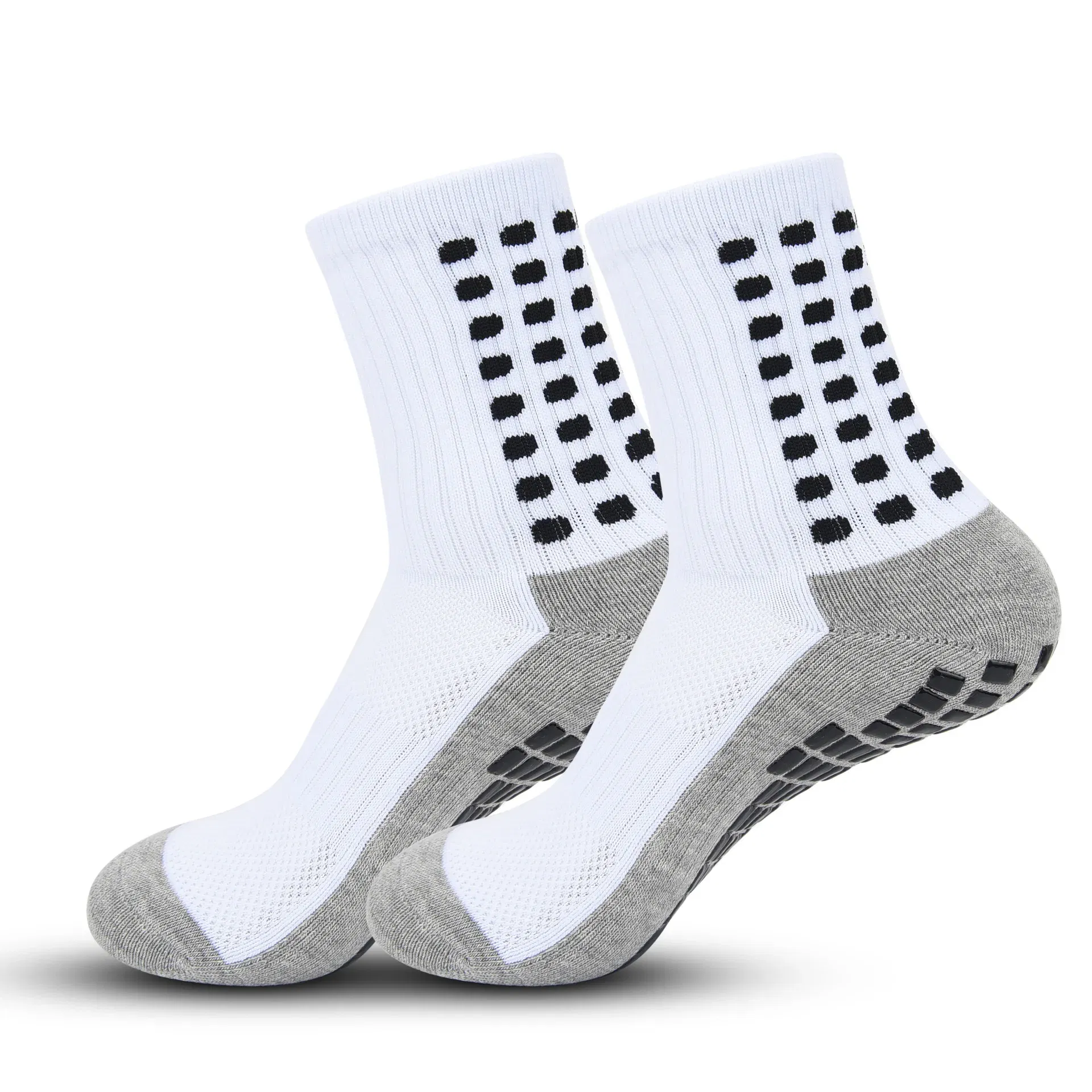 Color: Gold - Anti-slip Soccer Women Men Outdoor Sport Grip Football Yoga Socks