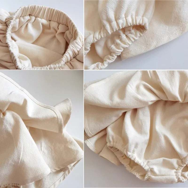 Color: Blue, Kid Size: 24M - Double Layers Ruffles Lace Baby Skirt Pants Summer Cotton Linen Kids Pettiskirt Toddler Dancing Wedding Clothing Tutu Skirt