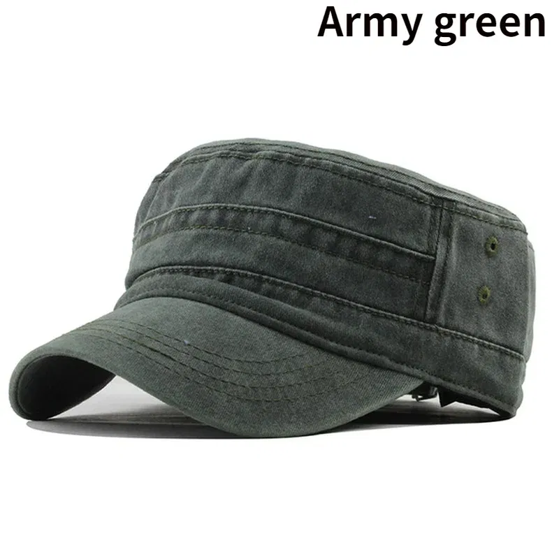 Color: WHITE - Delysia King   Classic men's flat hat casual cap summer sun hat