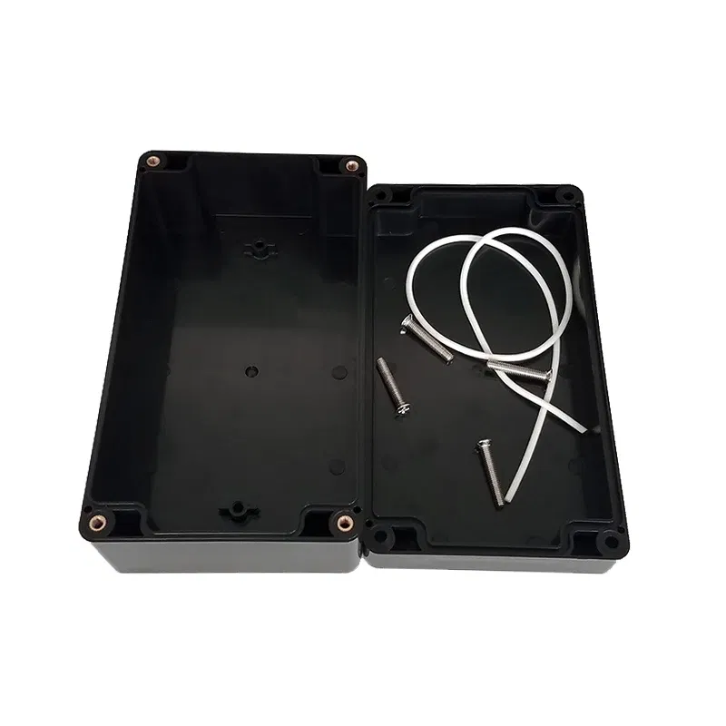 Color: Dark Grey - Black Outdoor Waterproof Enclosure Plastic Box Electronic Project Instrument Case Electrical Project Box Junction Box Housing