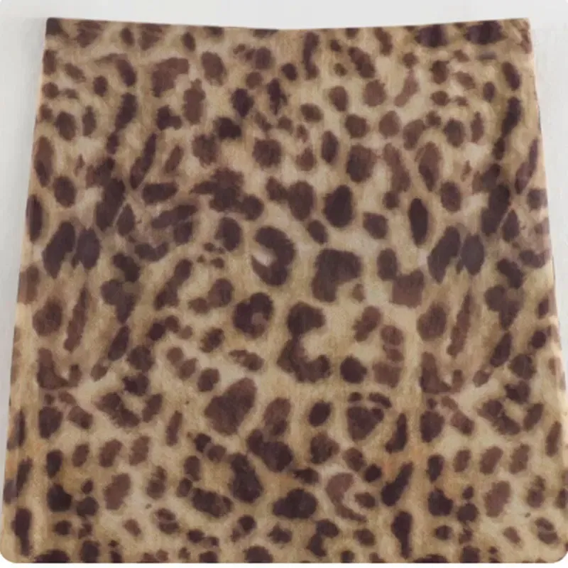 Color: camel, Size: S - Women Leopard Tulle Midi Skirt 2024 Summer Fashion High Waist Elasticated Waistband Long Skirts Streetwear
