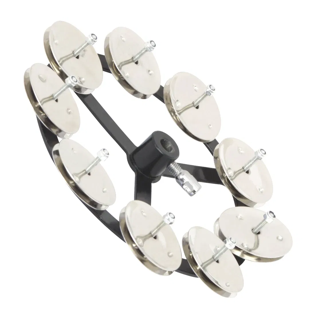 6 Inches Drum Kit Cymbal Auxiliary Tools Hi-Hat Bells Jingles Tambourine Stainless Material Percussion Instrument Accessories