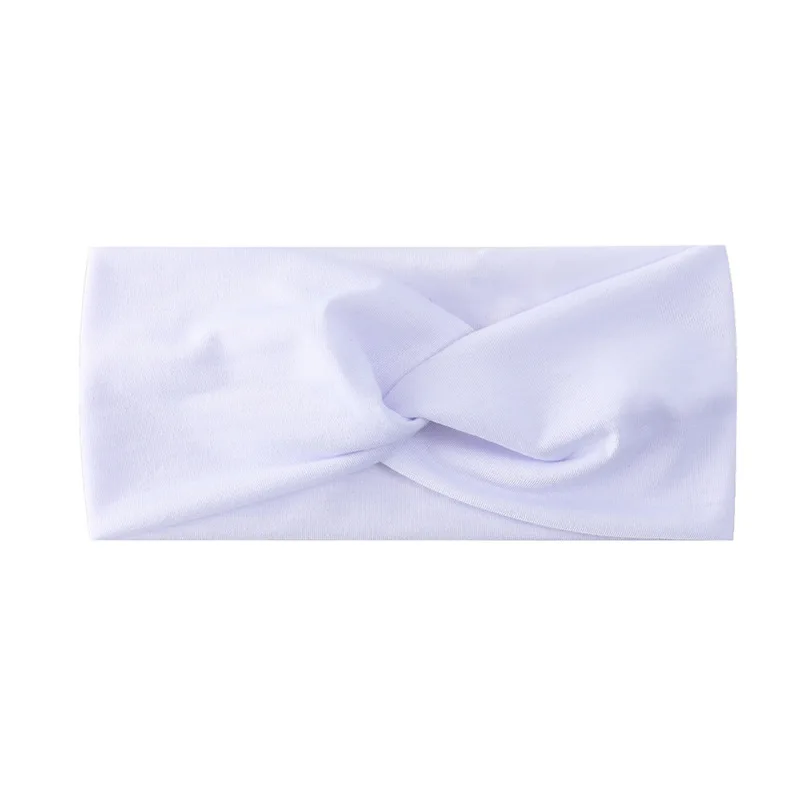 Color: SKY BLUE, Ships From: CHINA - Pilates Elastic Hair Bands Yoga Headband Running Cycling Sweatband Turban Makeup Hair Hoop Makeup Headwrap Women