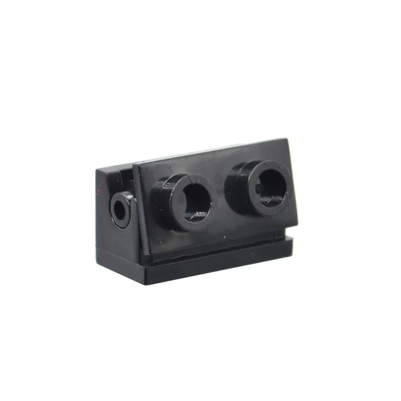 Color: WHITE - 1 Pcs Buildings Blocks 3937 + 3938 Hinge Brick 1 x 2 Base and Top Plate Collections Bulk Modular GBC Toy For High-Tech MOC Set