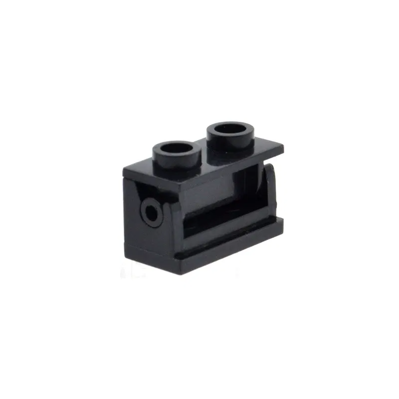 Color: WHITE - 1 Pcs Buildings Blocks 3937 + 3938 Hinge Brick 1 x 2 Base and Top Plate Collections Bulk Modular GBC Toy For High-Tech MOC Set