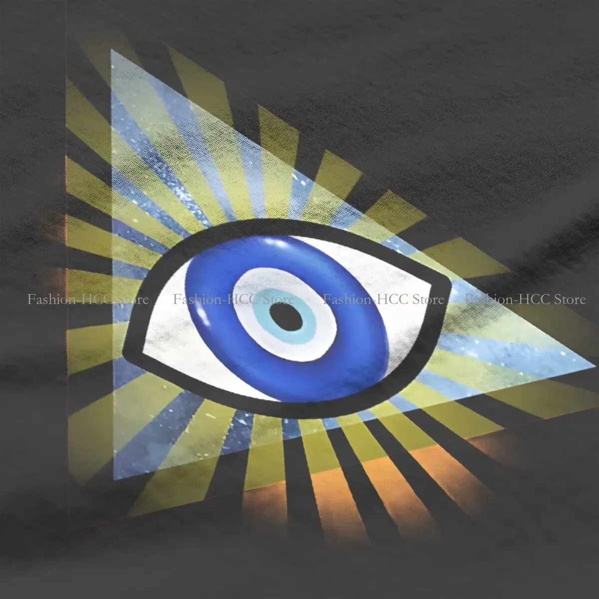 Color: black, Size: S - Evil Eyes Polyester TShirts Evil Eye Protection - All Seeing Eye Personalize Homme T Shirt Hipster Tops