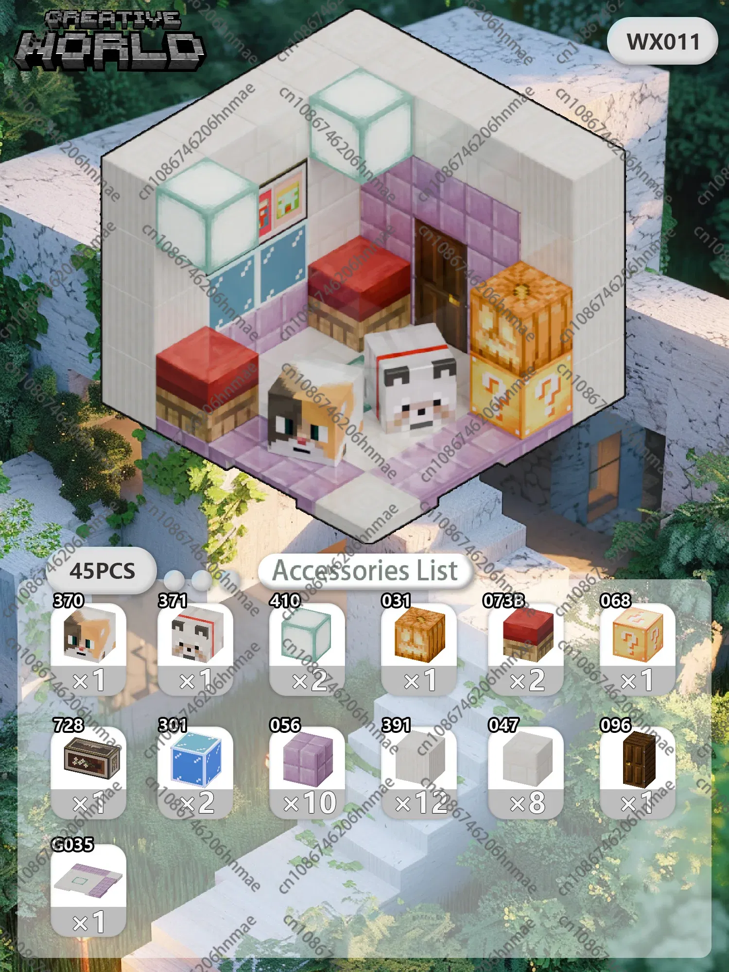 Color: plum - Magnetic Building Blocks Mine World Magnet Cube Set for Boy Girl Kid Age 3+ DIY Pixel style Model Base plate STEM Toy Baseplate