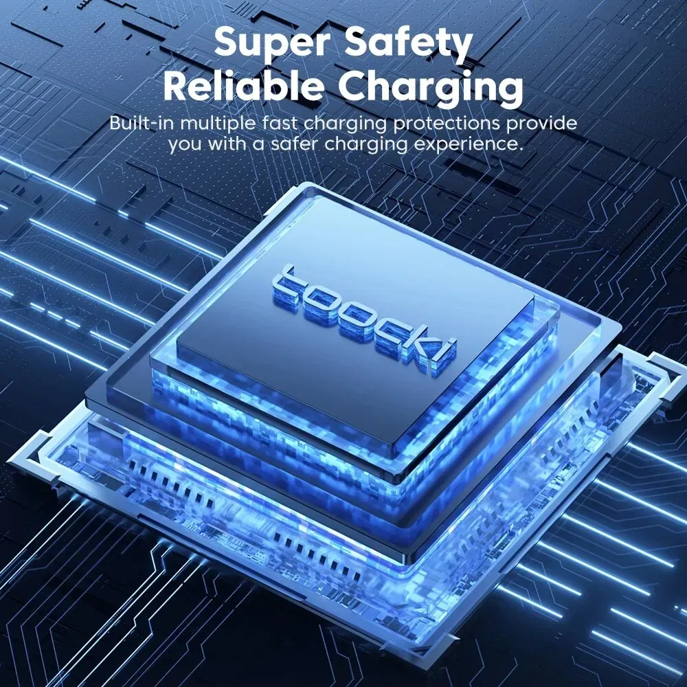 Color Name: WHITE - Toocki Mini PD 45W Car Charger Pull Ring Fast Charging USB C Phone Charger Adapter For iPhone 14 13 Pro Xiaomi Samsung Huawei