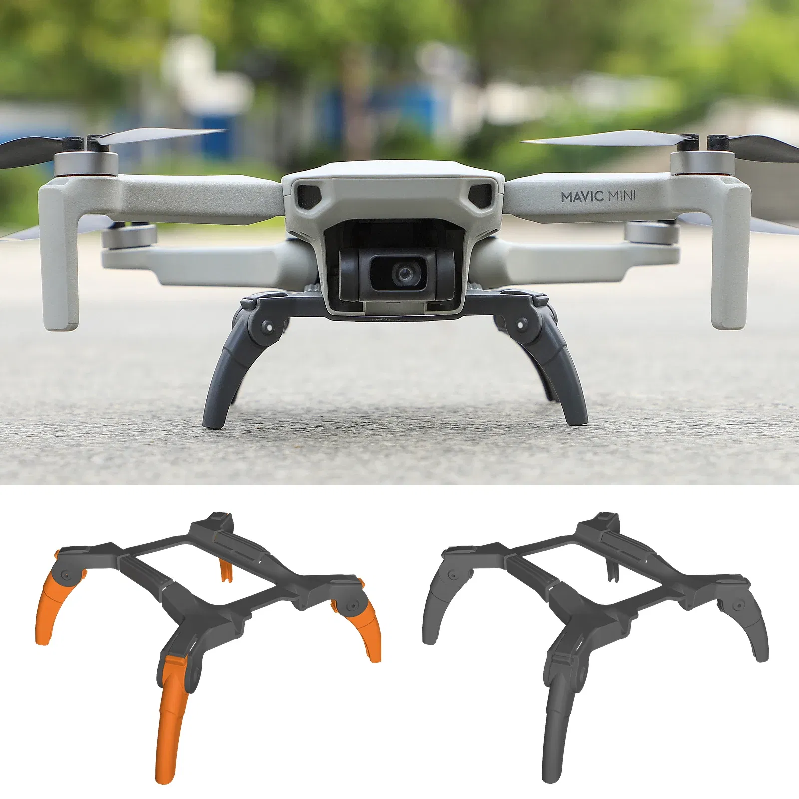 for DJI Mini 2/SE/Mavic Mini Drone Landing Gears Shock-Absorption Landing Gears Foldable Extension Legs Protective Support